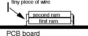 Solder the second ram chip